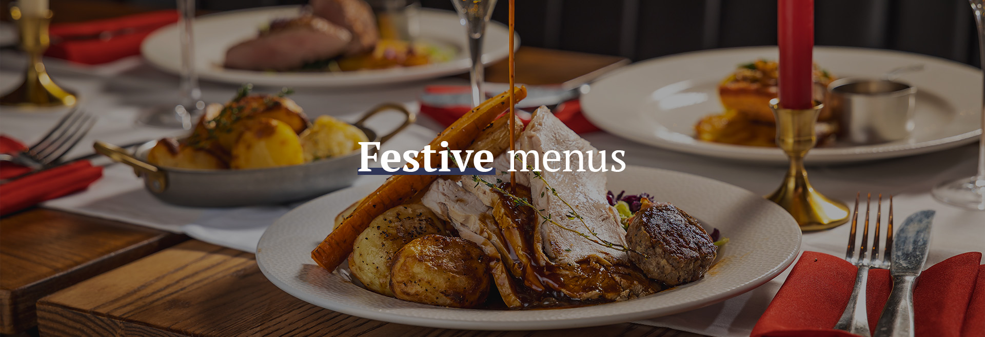 Christmas menu at The Flyer